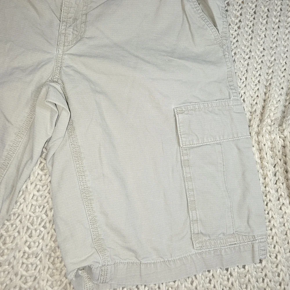 The North Face Men's Cargo Shorts Size 34 Tan Khaki Hiking Outdoor Work Cotton